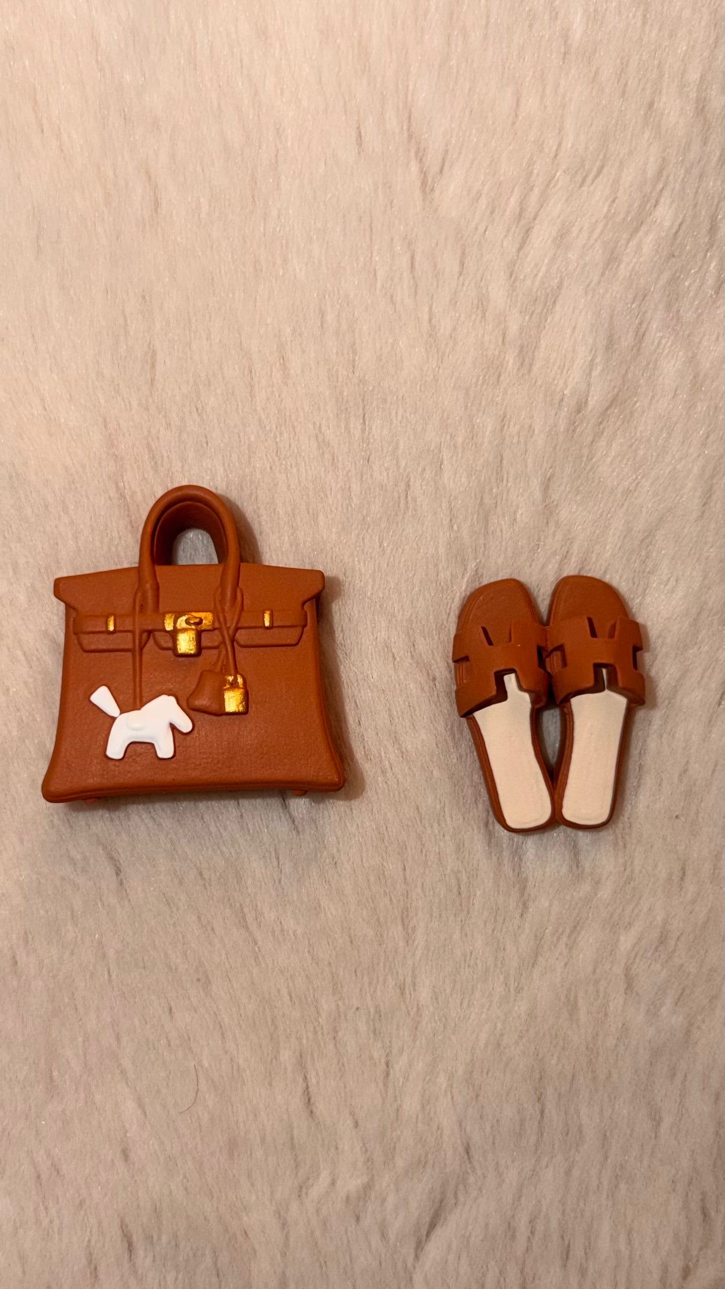 Sac Diffuseur & claquette Marron Caramel