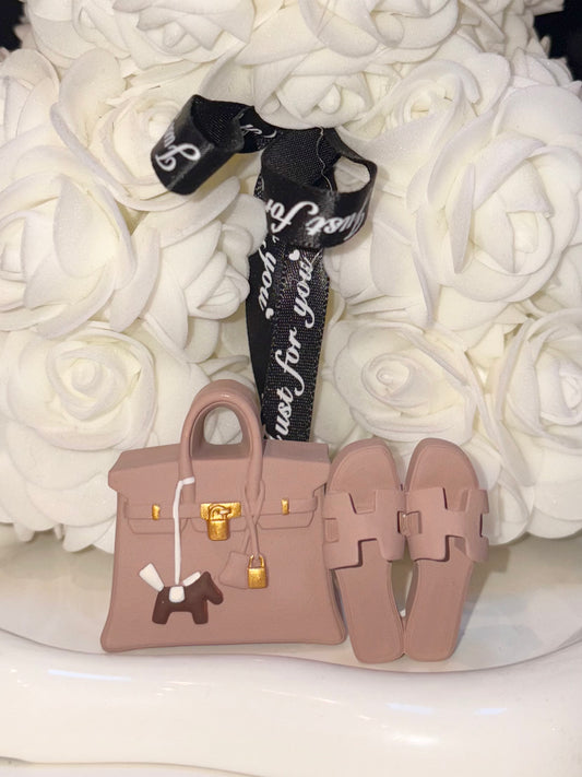 Sac Diffuseur & claquette Marron Chocolat