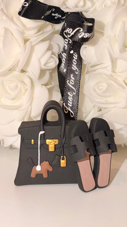 Sac Diffuseur & claquette Noir Boss