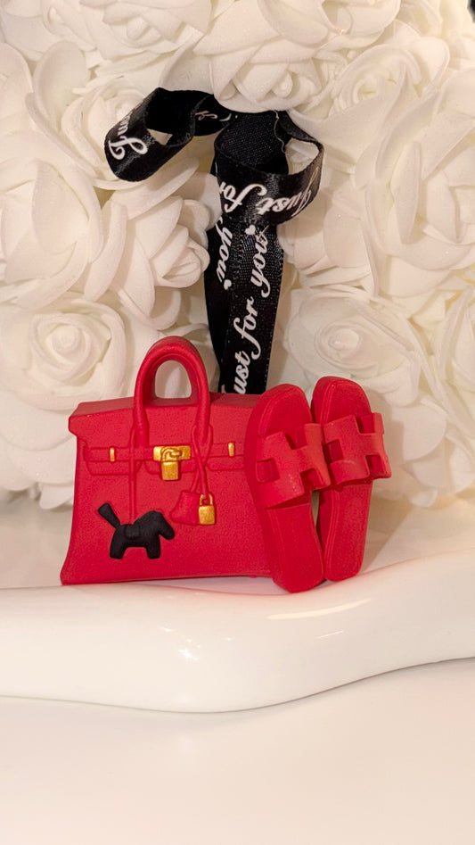 Sac Diffuseur & claquette Rouge Diva