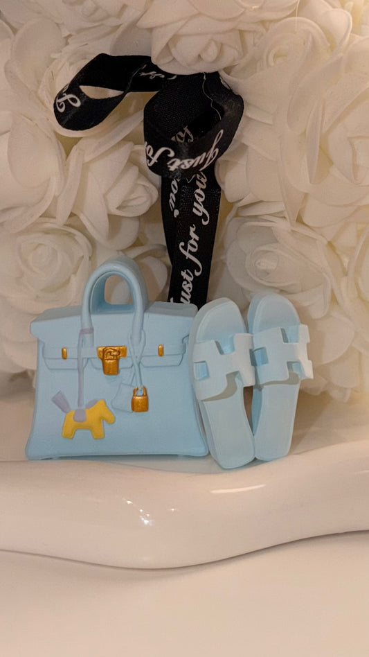 Sac Diffuseur & claquette Bleu Baby